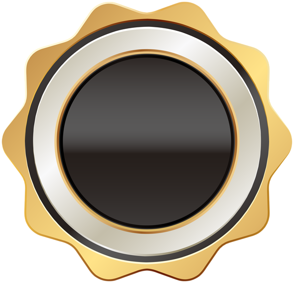This png image - Badge Black Gold PNG Clip Art Image, is available for free download