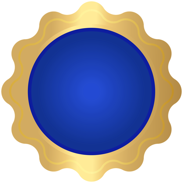 Badge Blue PNG Clipart | Gallery Yopriceville - High-Quality Free