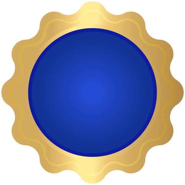 This png image - Badge Blue PNG Clipart, is available for free download
