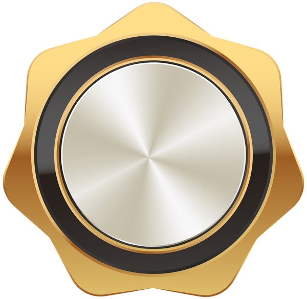 This png image - Badge Gold Black PNG Clip Art Image, is available for free download