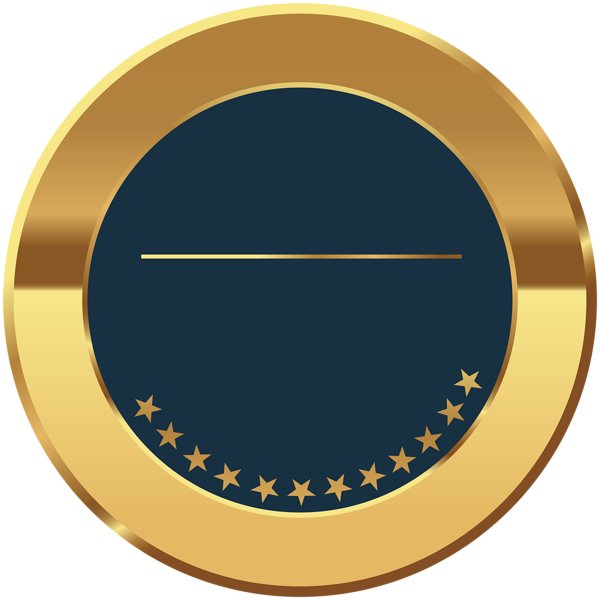 This png image - Badge Gold Blue Transparent Image, is available for free download