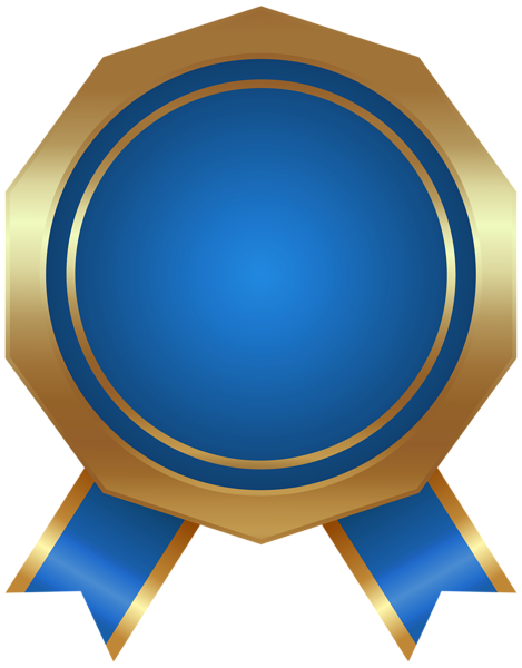 This png image - Blue Seal Badge Deco PNG Clipart, is available for free download