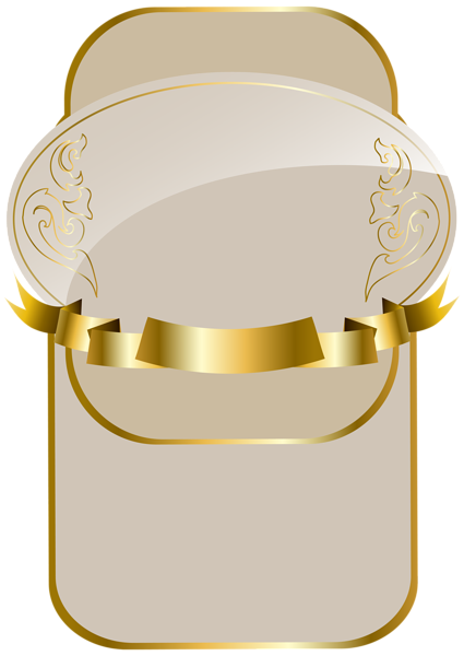 This png image - Cream Luxury Label Template PNG Clipart Image, is available for free download