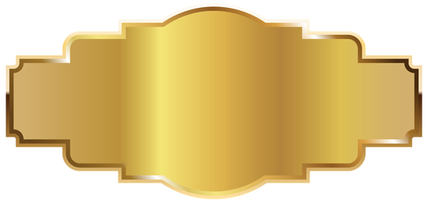 This png image - Gold Label Template PNG Image, is available for free download