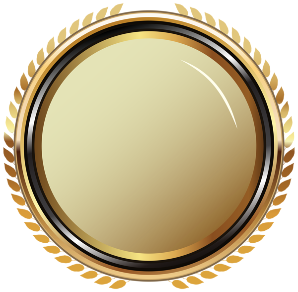 Gold Oval Badge Transparent PNG Clip Art Image | Gallery Yopriceville ...