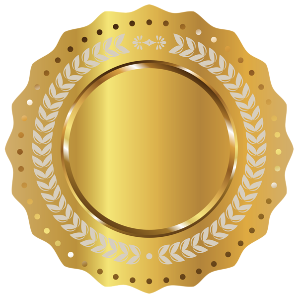 This png image - Gold Seal Badge PNG Clipart Picture, is available for free download