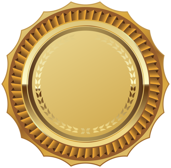 This png image - Gold Seal with Ribbon PNG Clipart Image, is available for free download