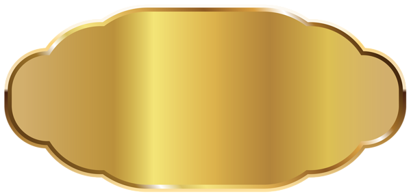 This png image - Golden Label Template Clipart Image, is available for free download