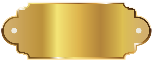 This png image - Golden Label Template Clipart PNG Image, is available for free download