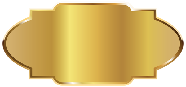 This png image - Golden Label Template Clipart PNG Picture, is available for free download