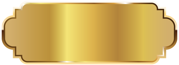This png image - Golden Label Template PNG Clipart Picture, is available for free download