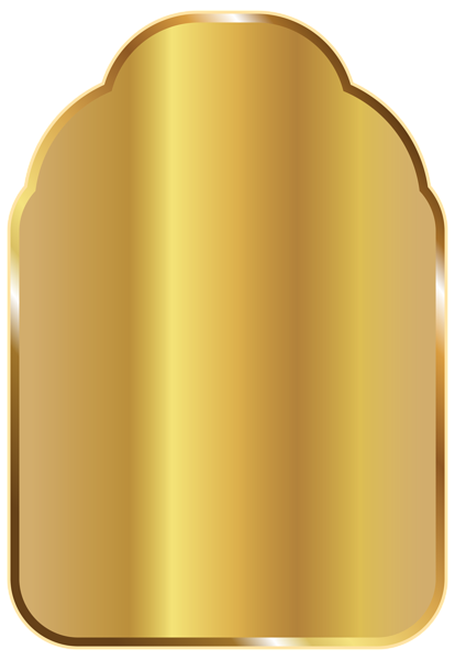 This png image - Golden Label Template PNG Image Clipart, is available for free download