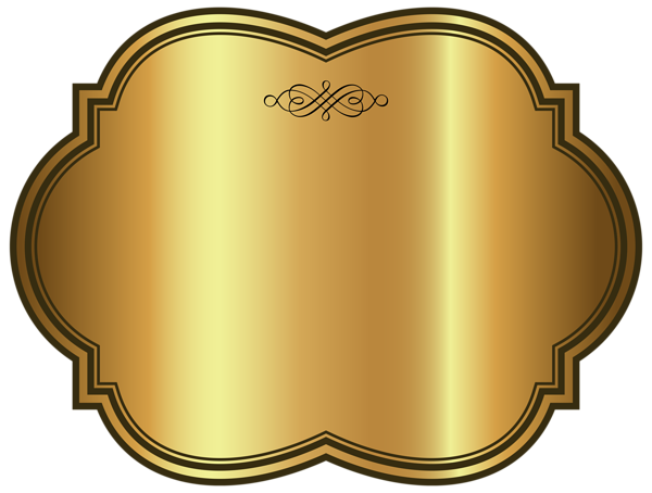 oval arabesco vetor Golden Luxury  Image Label Template  Clipart Gallery