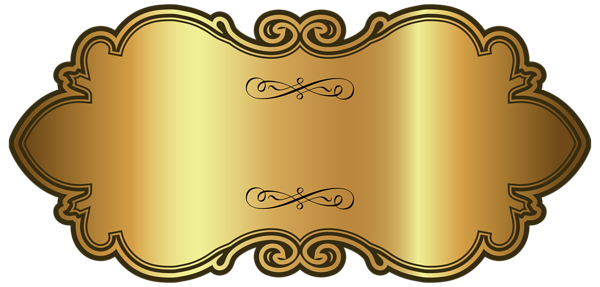 This png image - Golden Luxury Label Template PNG Clipart Image, is available for free download