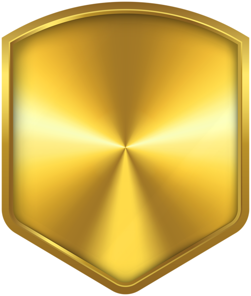 This png image - Golden PNG Badge Clipart, is available for free download
