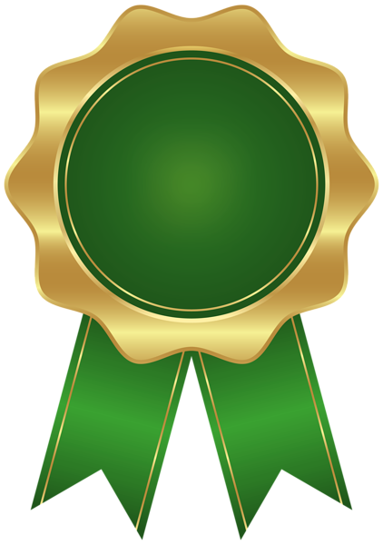 This png image - Green Classic Seal Badge PNG Clipart, is available for free download