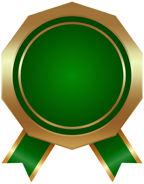 This png image - Green Seal Badge Deco PNG Clipart, is available for free download