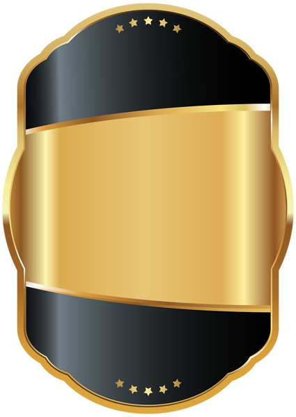 This png image - Label Template Black Gold Clip Art PNG Image, is available for free download