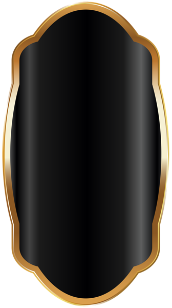Label Template Black PNG Clip Art Image | Gallery Yopriceville - High