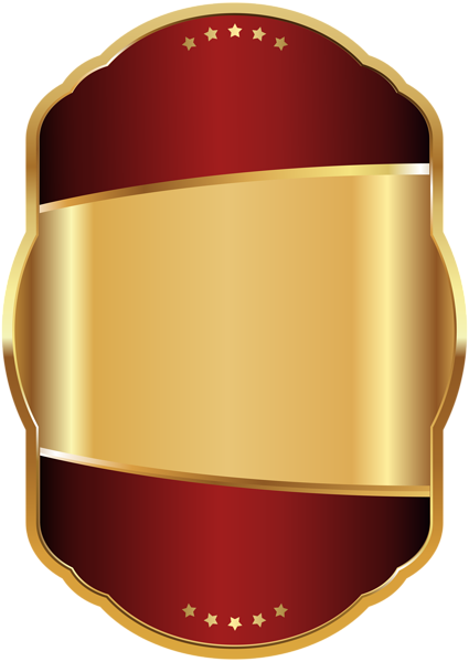 This png image - Label Template Red Gold Clip Art PNG Image, is available for free download