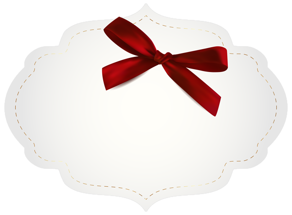 This png image - Label with Bow Template Clipart Image, is available for free download