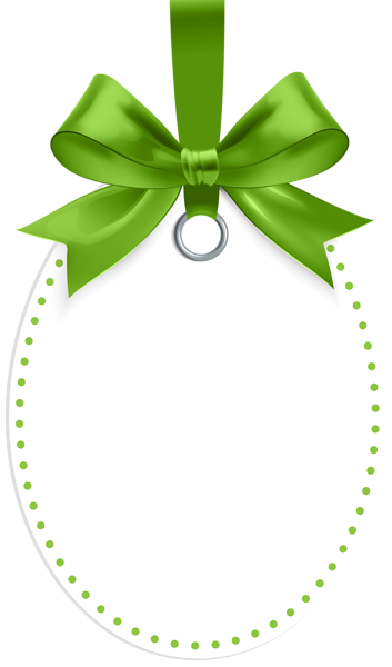 This png image - Label with Green Bow Template PNG Clip Art, is available for free download