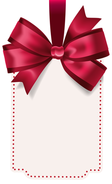 This png image - Label with Red Bow Template PNG Clip Art Image, is available for free download