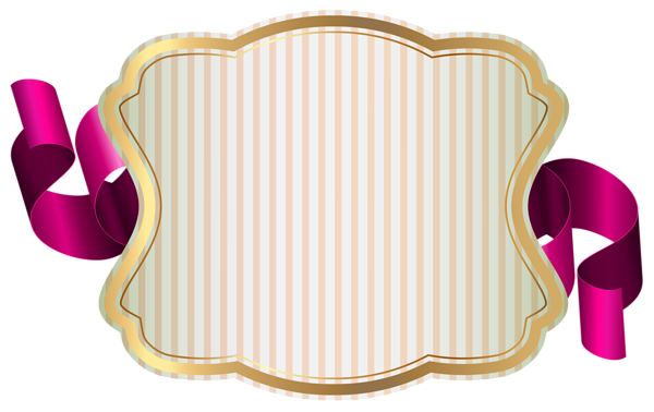 This png image - Label with Ribbon PNG Clip Art Image, is available for free download