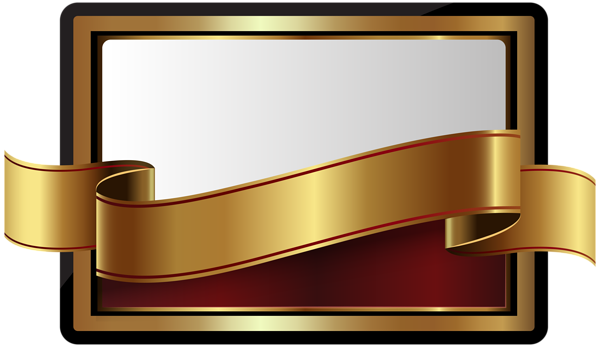 This png image - Label with gOLD Banner Template Clip Art, is available for free download