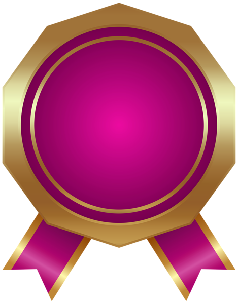 This png image - Pink Seal Badge Deco PNG Clipart, is available for free download