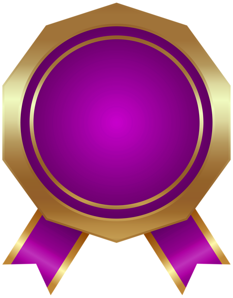 This png image - Purple Seal Badge Deco PNG Clipart, is available for free download