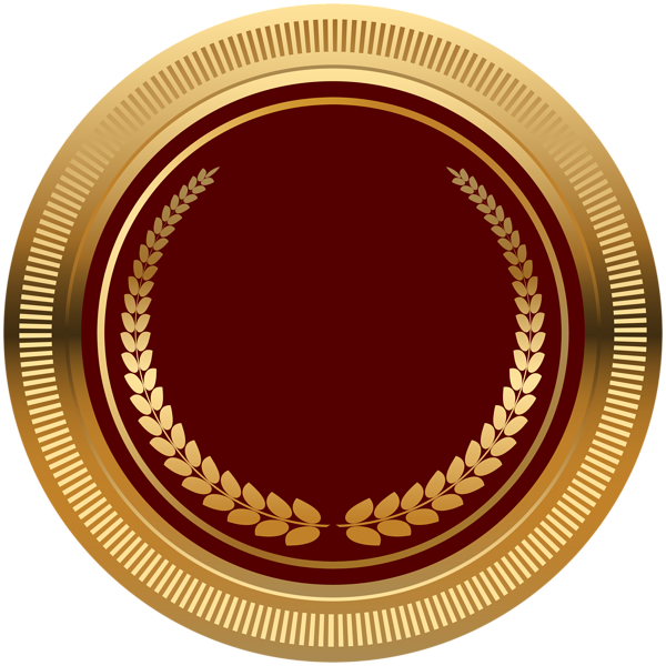 This png image - Red Gold Seal Badge PNG Transparent Image, is available for free download