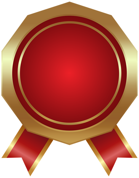 This png image - Red Seal Badge Deco PNG Clipart, is available for free download
