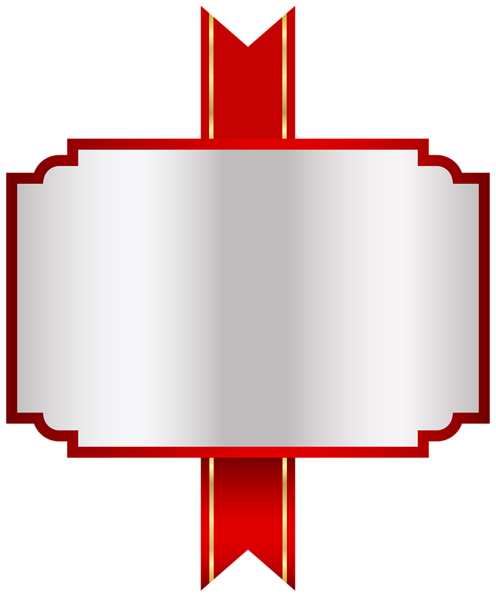 This png image - Red White Label PNG Clip Art Image, is available for free download