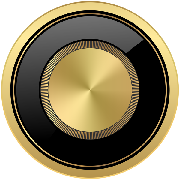 This png image - Seal Badge Black Gold Clipart Image, is available for free download