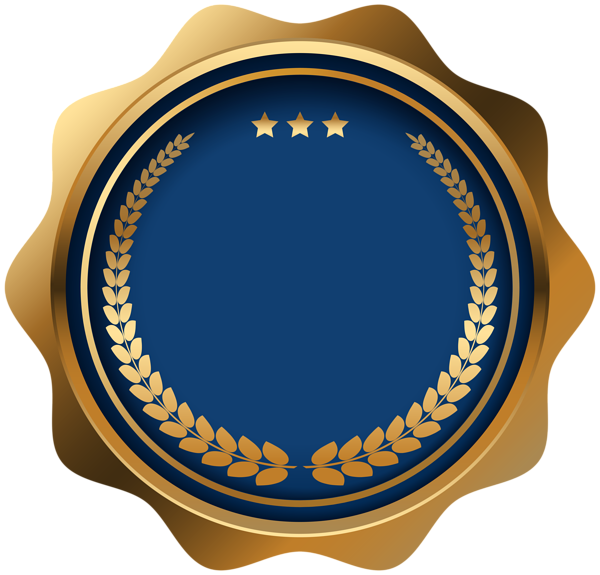 This png image - Seal Badge Blue PNG Clip Art Image, is available for free download