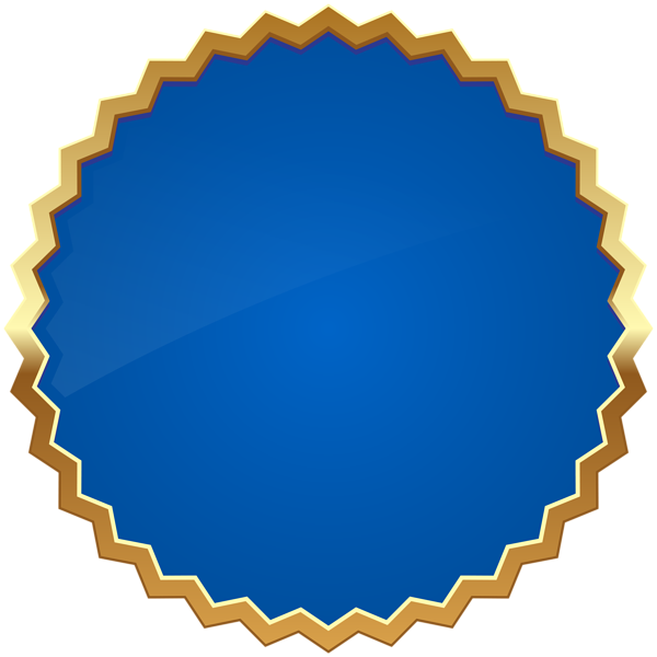 This png image - Seal Badge Blue PNG Clipart, is available for free download