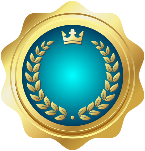 This png image - Seal Badge Blue PNG Transparent Clip Art, is available for free download