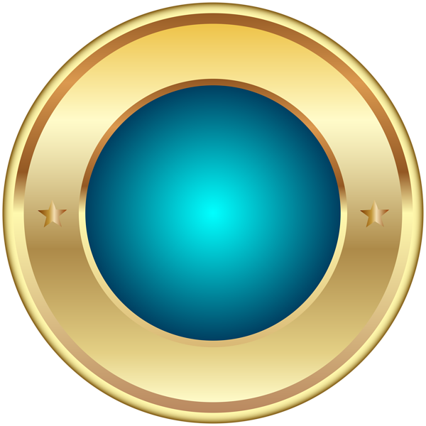 Seal Badge Blue PNG Transparent Clip Art Image | Gallery ...