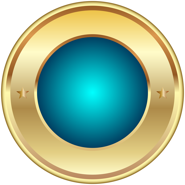 This png image - Seal Badge Blue PNG Transparent Clip Art Image, is available for free download