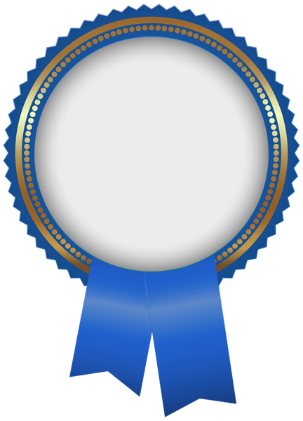 This png image - Seal Badge Blue PNG Transparent Clipart, is available for free download