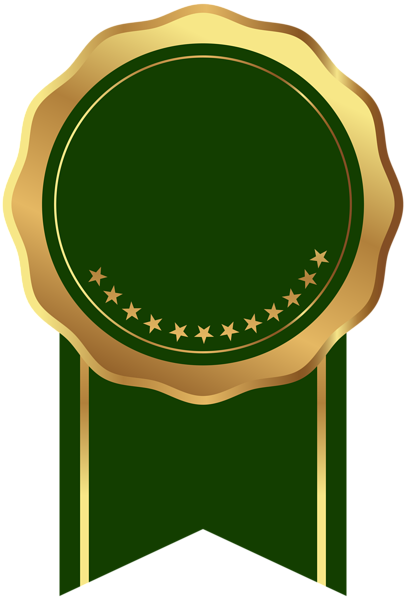 This png image - Seal Badge Gold Green Transparent Image, is available for free download