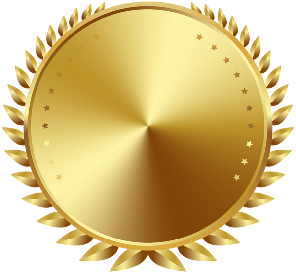 This png image - Seal Badge Gold PNG Transparent Clip Art, is available for free download