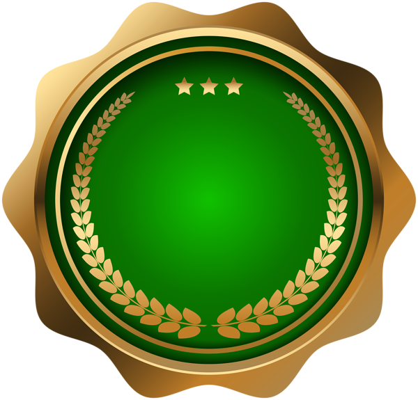 This png image - Seal Badge Green PNG Clip Art Image, is available for free download