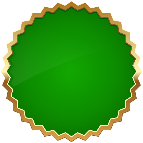 This png image - Seal Badge Green PNG Clipart, is available for free download