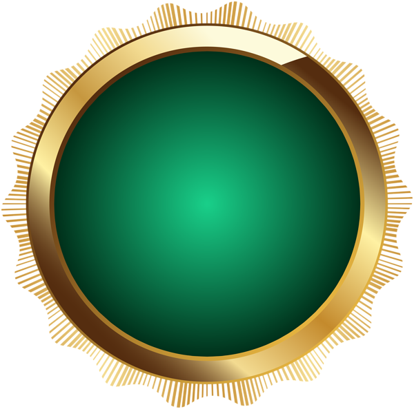 This png image - Seal Badge Green PNG Transparent Clip Art, is available for free download