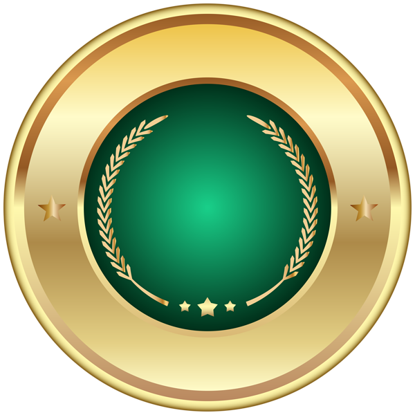 This png image - Seal Badge Green PNG Transparent Clip Art Image, is available for free download