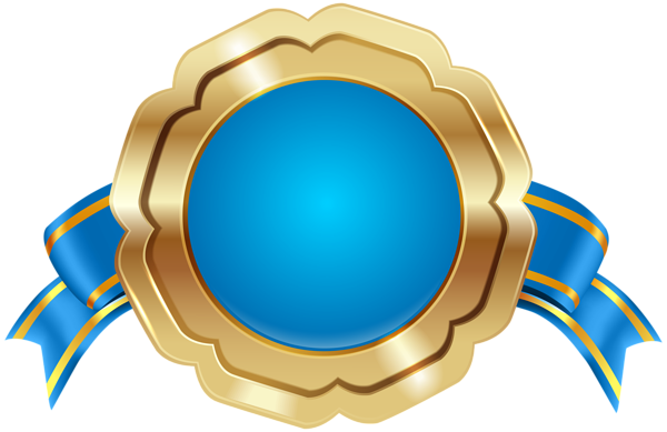 This png image - Seal Badge PNG Blue Transparent Image, is available for free download
