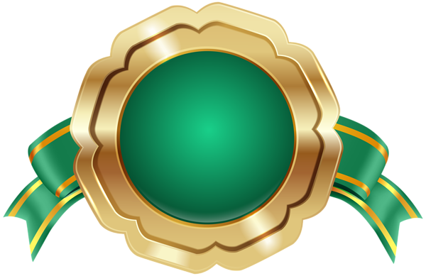 This png image - Seal Badge PNG Green Transparent Image, is available for free download