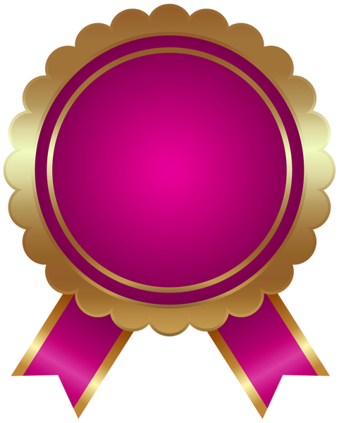 This png image - Seal Badge Pink PNG Clipart, is available for free download